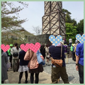韮山反射炉でグループ散策