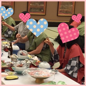 宴会での男女